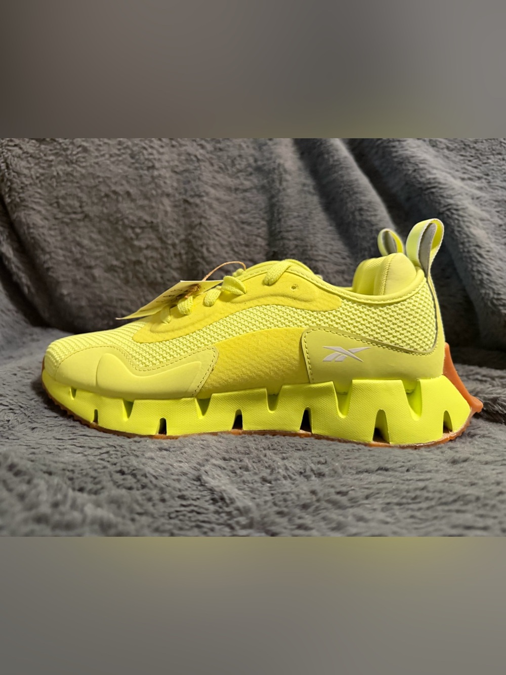 Reebok Kids' Zig Kinetica Edge Neon Yellow Sneakers